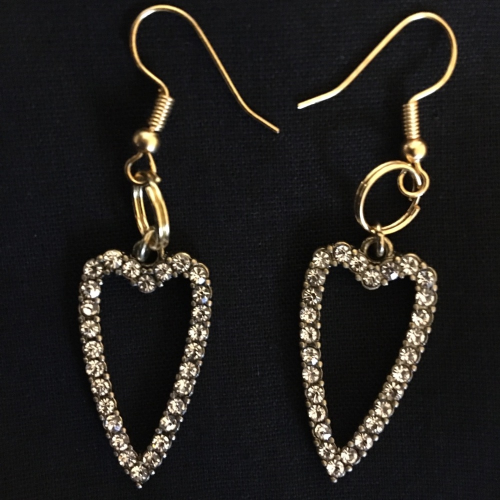 Gold Heart Earrings